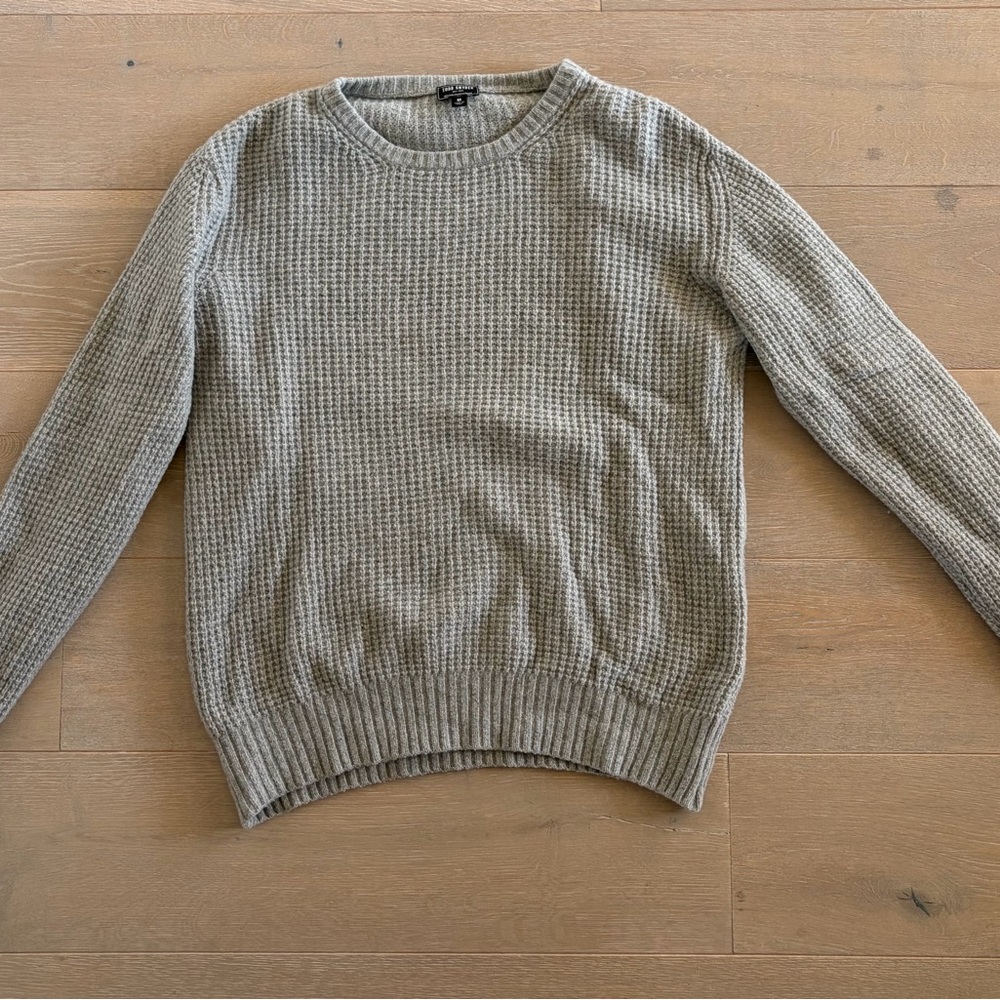 Todd Snyder Light Gray Cashmere Sweater